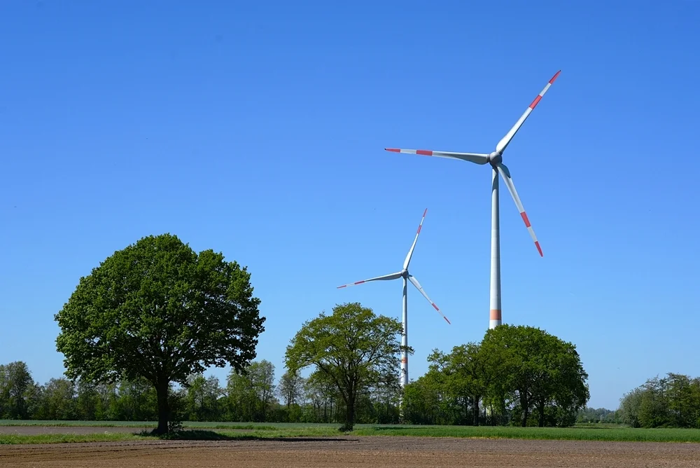 Weeze Windrad Richtung Siebengewald