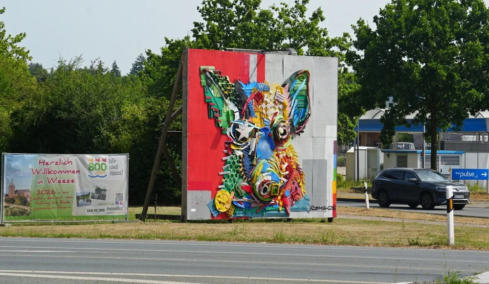 Großes Street-Art-Kunstwerk