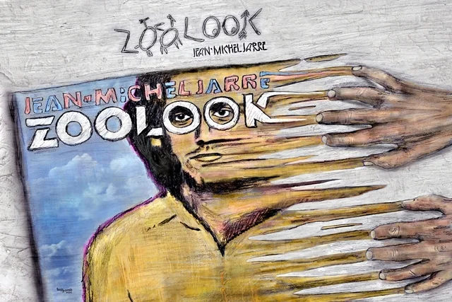 „ZooLook Dynamic“ – digitales Fan-Art-Kunstbild von teddynash, inspiriert vom Album „Zoolook“. Überlagerte Hände und verzerrte Formen verleihen dem Motiv Bewegung und einen experimentellen Charakter.
