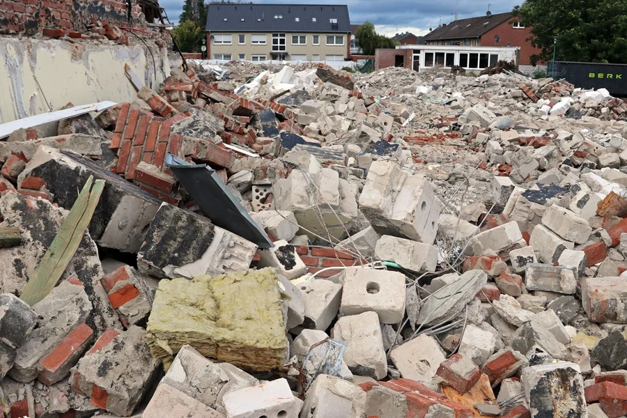 Blick über das Areal
              Richtung Wiesenstraße – Hauptschule Weeze