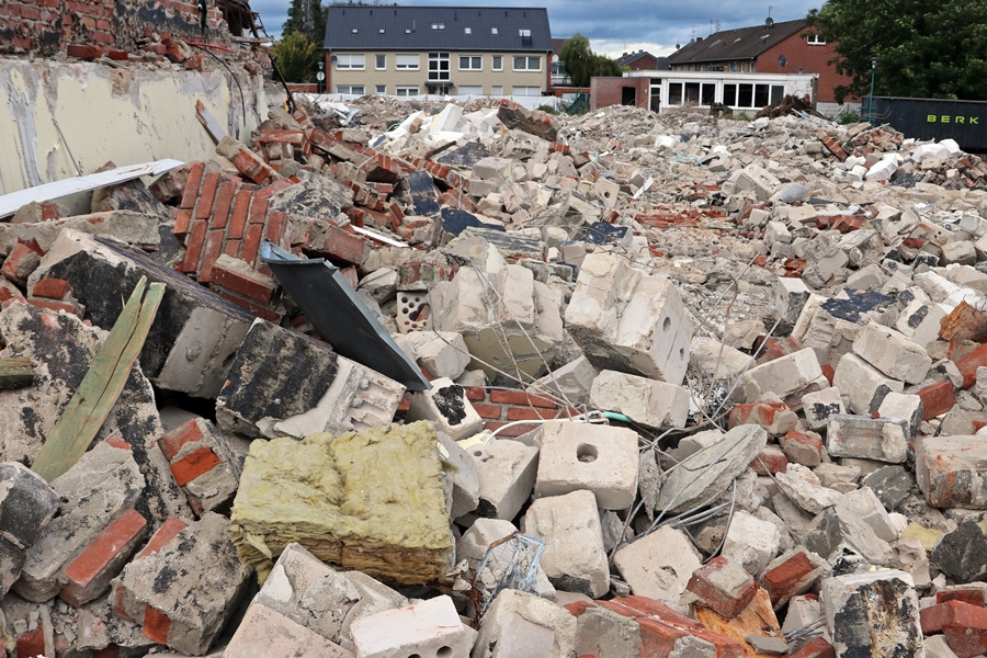 Blick über das Areal
              Richtung Wiesenstraße – Hauptschule Weeze