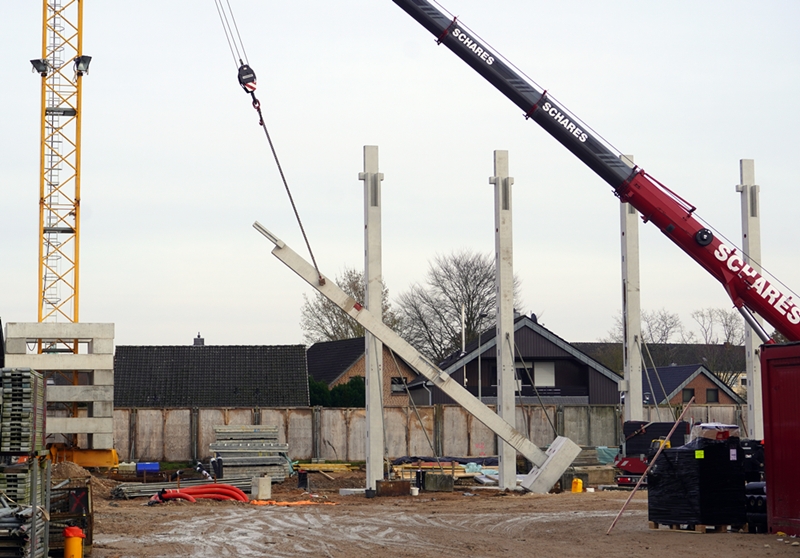 Petrus-Canisius Grundschule Weeze – Bauarbeiten mit Betonpfählen