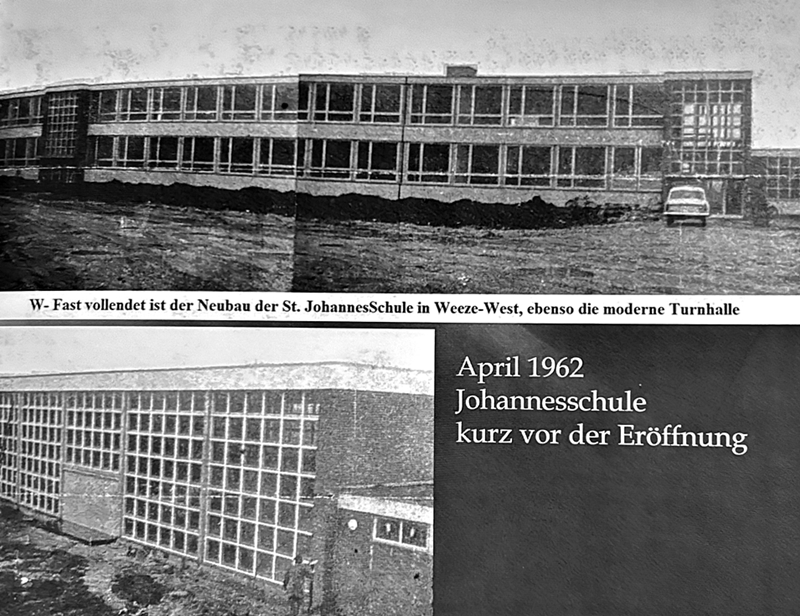 Johannes-Hauptschule
            Weeze Neubau im Jahr 1962