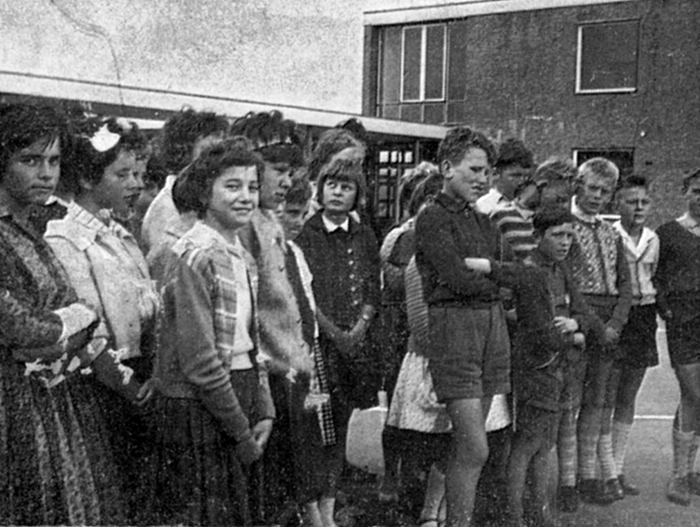 Verkehrsgarten der
            Johannes-Hauptschule Weeze historische Aufnahme
